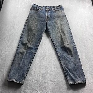 Vintage Levis 550 Relaxed Fit Acid Wash Tapered Leg Jeans Mens 33x30 Made in USA